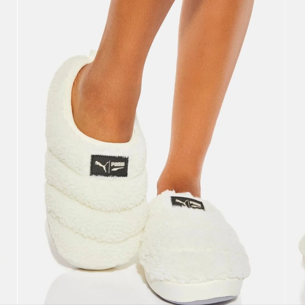 Puma sherpa slippers